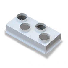 Vierfach-Ansaugadapter (4x125mm) f�r DustBox 2000 Hochleistungs-Luftreiniger H14