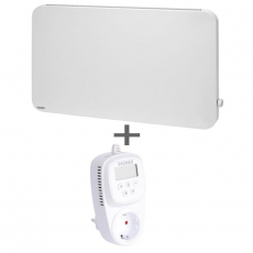 VASNER Konvi Plus 900W Infrarotheizung rund wei + Thermostat VUT35