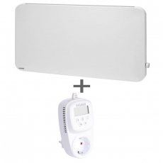 VASNER Konvi Plus 1200W Infrarotheizung rund wei + Thermostat VUT35