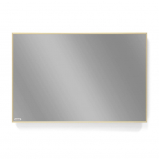 VASNER Zipris S Sleek Infrarotheizung Spiegel 500Watt (breit) ultraflach Rahmen hauchdnn Messing