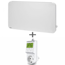 VASNER Konvi Plus 900W Infrarotheizung rund wei� + Thermostat VUTX3