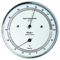 Fischer Analog Haar- Hygrometer mit Thermometer