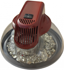 ZOOMlus Luftreiniger mit BIO - Filter  Oxidrot AirCleaner:Pflanzenöl als Filter