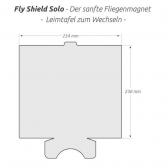 Insect-a-Clear Fly-Shield Solo + Solo Plus Haftklebefolie 6er Pack -wei-