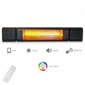 VASNER Appino BEATZZ Heizstrahler 2000 W schwarz + App