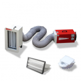 DustBox 1000 VSC Hochleistungs-Luftreiniger H14 als Taschenfilter-Paket