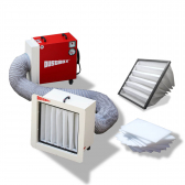 DustBox 2000  Hochleistungs-Luftreiniger H14 als Taschenfilter-Paket