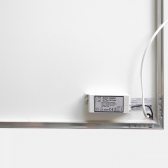 VASNER Zipris S LED Infrarotheizung Spiegel mit Chrom Rahmen 500 Watt