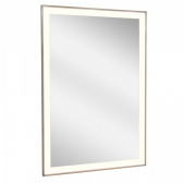 VASNER Zipris S LED Infrarotheizung Spiegel mit Titan Rahmen 600 Watt (60x110x2,5cm)