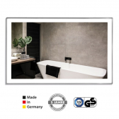 VASNER Zipris S LED Infrarotheizung Spiegel mit Titan Rahmen 700 Watt (60x120x2,5cm)
