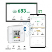 Aranet 4 Pro CO2 -Temp - RH- Luftdruck  Messgert WiFi - Detektor mit Batterien