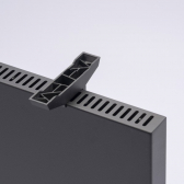 VASNER  Standfe aus Kunststoff fr Konvi Hybrid Infrarotheizungen schwarz