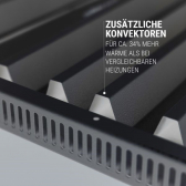 VASNER Konvi VE Hybrid E-Heizung mit Thermostat 900 W Schwarz
