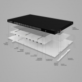 VASNER Konvi VE Hybrid E-Heizung mit Thermostat 900 W Schwarz