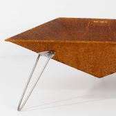 VASNER Merive M3 Feuerschale Edel-Rost Terrasse