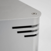 VASNER HeatTower Carbon 2500W Stand-Heizstrahler silber IP65 Schutz  VHTS25