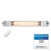 VASNER Teras 25 Premium Carbon Terrassen-Heizstrahler 2500 W IP65 wei