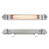 VASNER Teras 25 Premium Carbon Terrassen-Heizstrahler 2500 W IP65 silber