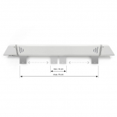 VASNER Teras 25 Premium Carbon Terrassen-Heizstrahler 2500 W IP65 silber