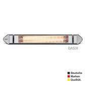 VASNER Teras 25 Basix 1 stufiger Carbon Infrarot-Heizstrahler 2500 W IP65 Schutz Schwarz