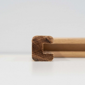 VASNER Zipris S Infrarotheizung Spiegel Wood 210 Watt Eiche Massivholz-Rahmen