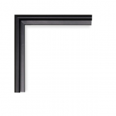 VASNER Zipris S Sleek Infrarotheizung Spiegel 250 Watt ultraflach Rahmen hauchdnn schwarz