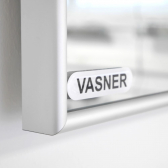 VASNER Zipris S Sleek Infrarotheizung Spiegel 320Watt ultraflach Rahmen hauchdnn Alu silber