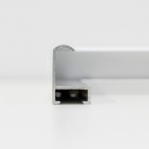 VASNER Zipris S Sleek Infrarotheizung Spiegel 320Watt ultraflach Rahmen hauchdnn Alu silber