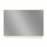 VASNER Zipris S Sleek Infrarotheizung Spiegel 500Watt (breit) ultraflach Rahmen hauchdnn Messing