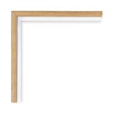 VASNER Zipris S Timber Infrarotheizung Spiegel 500Watt (schmal)Echtholz-Furnier-Rahmen Eiche