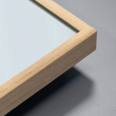 VASNER Zipris S Timber Infrarotheizung Spiegel 500Watt (schmal)Echtholz-Furnier-Rahmen Eiche