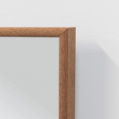 VASNER Zipris S Timber Infrarotheizung Spiegel 210Watt Echtholz-Furnier-Rahmen Mahagoni
