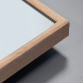 VASNER Zipris S Timber Infrarotheizung Spiegel 210Watt Echtholz-Furnier-Rahmen Walnuss