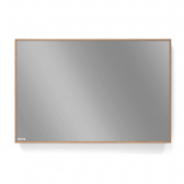VASNER Zipris S Timber Infrarotheizung Spiegel 400Watt Echtholz-Furnier-Rahmen Walnuss