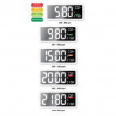 techno line Luftqualittsmessgert WL1040 CO2, Luftgte-Monitor mit Uhr