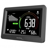 techno line Luftqualitätsmessgerät WL1028 CO2, Luftgüte-Monitor mit Alarmfunktion