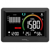 techno line Luftqualittsmessgert WL1028 CO2, Luftgte-Monitor mit Alarmfunktion