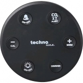 techno line Luftqualittsmessgert WL1045 CO2, Luftgte-Monitor mit Rumdum-Ampelfunktion