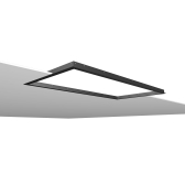 VASNER Einbaurahmen fr Citara Infrarotheizungen 300 Watt schwarz: Fr Trockenbaudecken