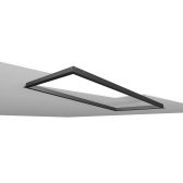 VASNER Einbaurahmen fr Citara Infrarotheizungen 300 Watt schwarz: Fr Trockenbaudecken