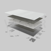 VASNER Zipris 320 GR Infrarot Glasheizung 320 W Rahmenlos wei:35x120x2cm