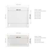 VASNER Zipris GR Infrarot Glasheizung 250 W Rahmenlos schwarz: 35 x 90 x 2 cm