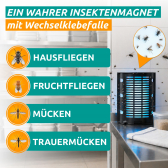 iGu�FR 6006 UV-LED-Fangreflektor:Profi-LED-Fluginsektenfalle mit Klebefolie
