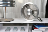 Stadler Form Ventilator Q Edelstahl silber Bodenventilator